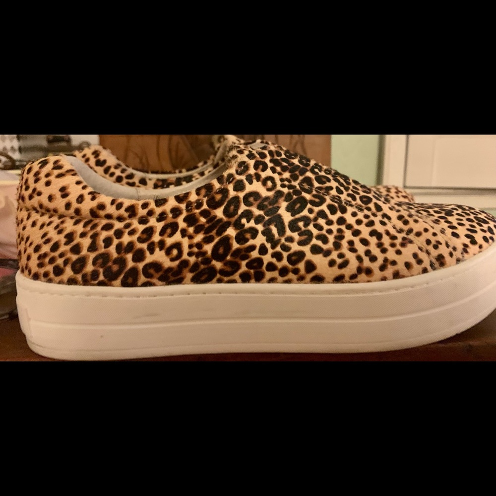 J/Slides leopard print sneakers size 8.5